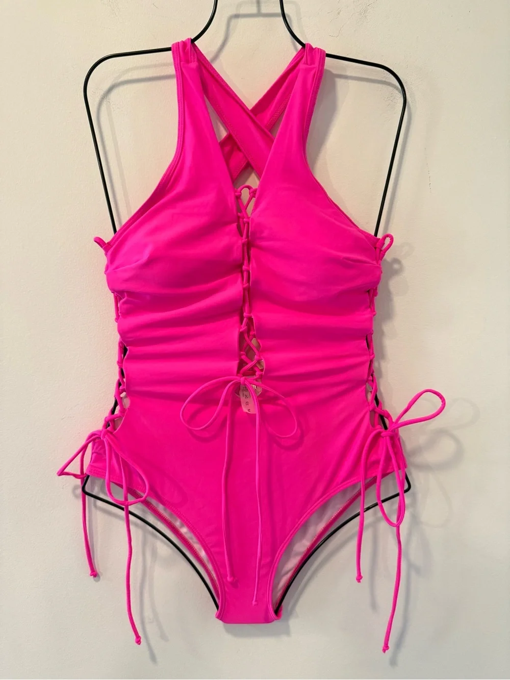 Holipick Neon Pink One Piece Size M NWT #Lux-Swim-C